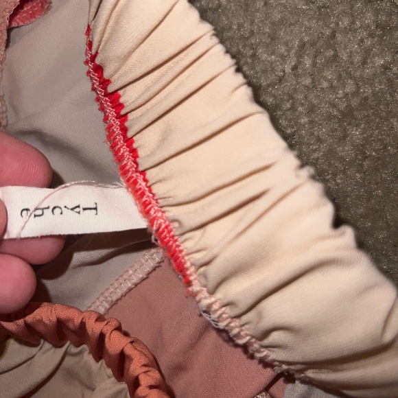 Tyche Cream, Orange & Red High Waist shorts size S - Picture 6 of 7